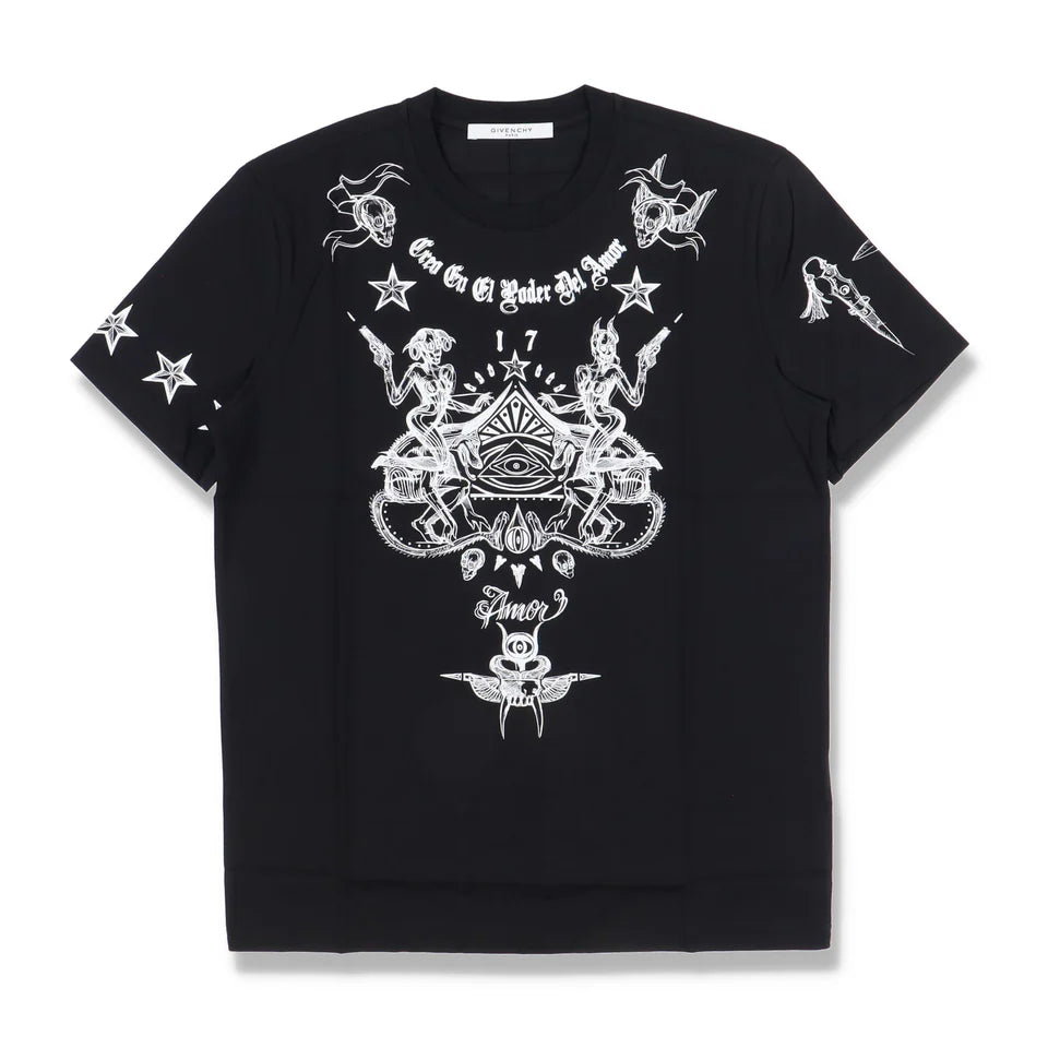 Givenchy Del Amor Black Tee