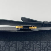 Dior Small Saddle Messenger Bag with Flap Black