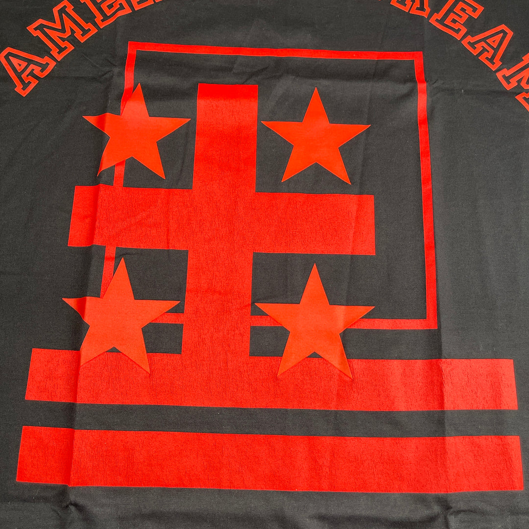 Givenchy American Dream Red On Black Tee