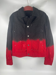 Louis Vuitton Black Red Denim Jacket