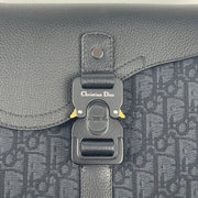 Dior Small Saddle Messenger Bag with Flap Black