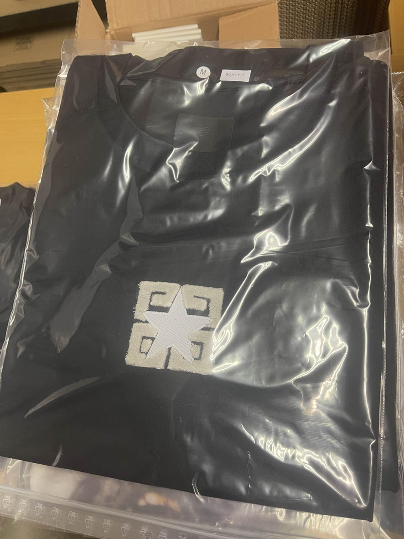 Givenchy Black Tee Centered White Star