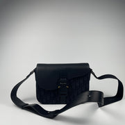 Dior Small Saddle Messenger Bag with Flap Black