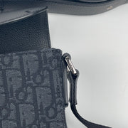 Dior Small Saddle Messenger Bag with Flap Black