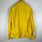 Prada Yellow Leather Jacket
