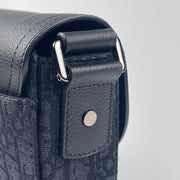 Dior Small Saddle Messenger Bag with Flap Black