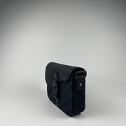 Dior Small Saddle Messenger Bag with Flap Black