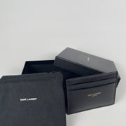 YSL Card Holder Black