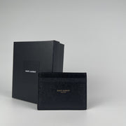 YSL Card Holder Black